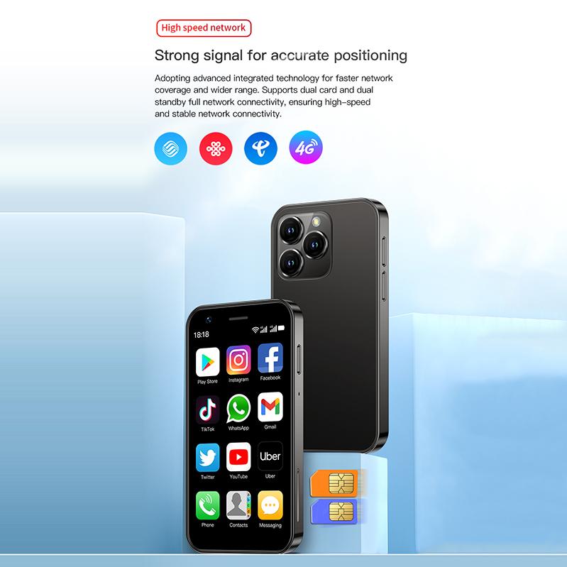 Soyes XS16 4G Smart Phone 3.0 Inch Android 8.0 Quad Core 2000mAh RAM 2GB/3GB ROM 16GB/32GB Type-C Dual SIM MINI Phone