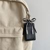 Pearl Short Card Bag PU Leather Bow Card Holder Causal Woman Wallet  Lady