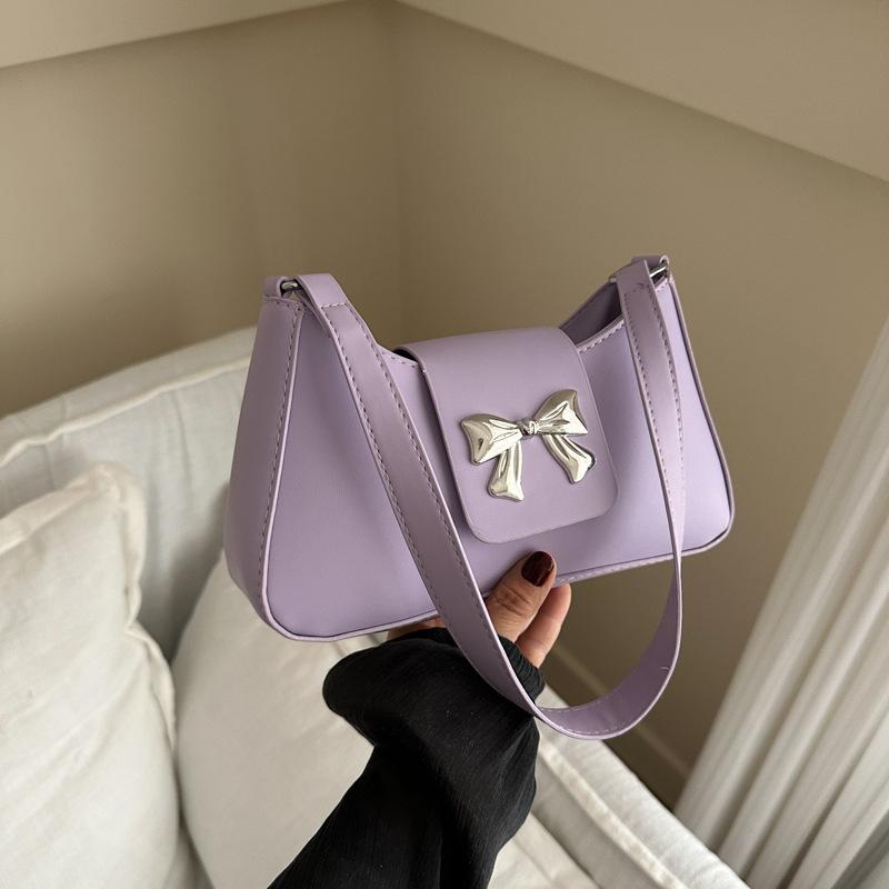Портативная сумка Sweet Bow для поездок на работу, женская, 2024 года, новая, трендовая, корейская, нишевая, сумка для подмышек, большая вместимость, трендовая сумка