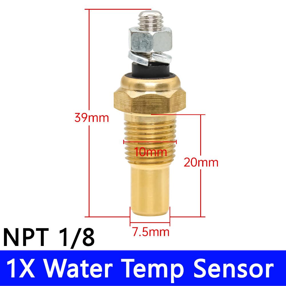 Custom Temperature Sensor Oil Temp NPT1/4 M14 M16 Water Temperature Sensors 14/17/21mm NPT1/8 NPT 3/8 For 52mm Temperature Gauge