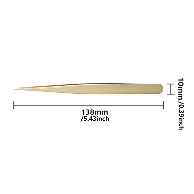 Пинцет из латуни с тонким кончиком, антимагнитный и нескользящий. Стабильный инструмент-пинцет для точной работы с часовыми деталями.