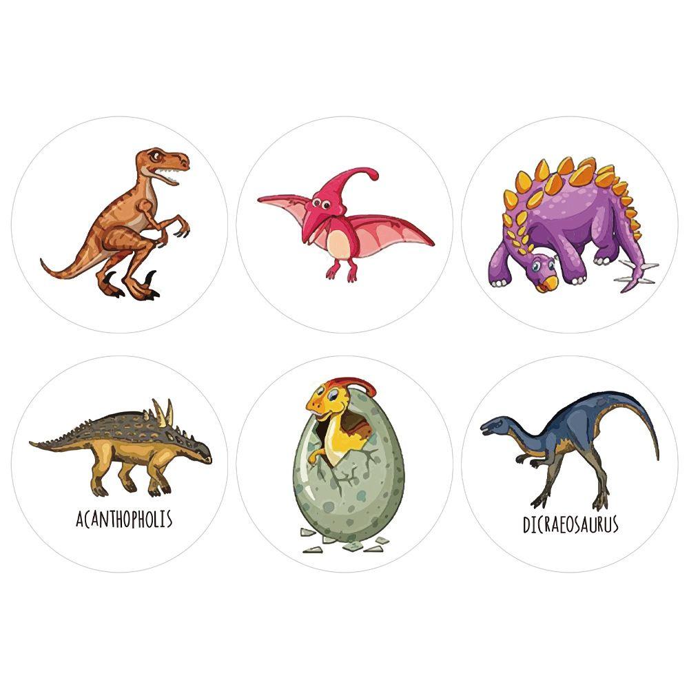 Self Adhesive Kids Teacher Reward Stickers Children's Cartoon Stickers Encourage Sticker Dinosaur