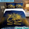 Custom Name 3PCS Pacers Basketball Team  Bedding Set,Including  Duvet Cover And 2pcs Pillowcases Perfect for Bedroom,Dormitory,Fan Christmas gift