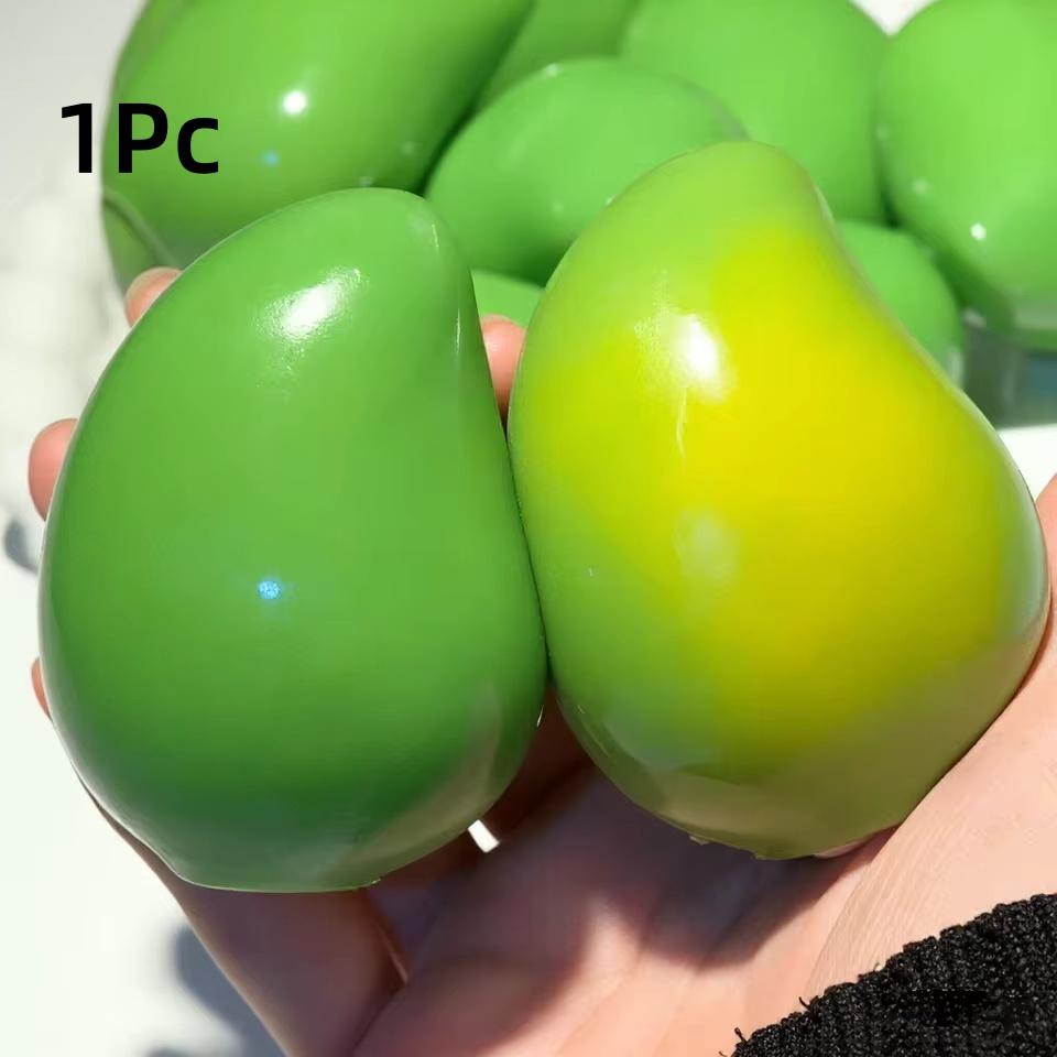 Ручная хрустящая манго-антистресс, сжимающая игрушка, меняющая цвет, манго-сквиши, фиджет-мячик, АСМР-сенсорная игрушка для снятия стресса