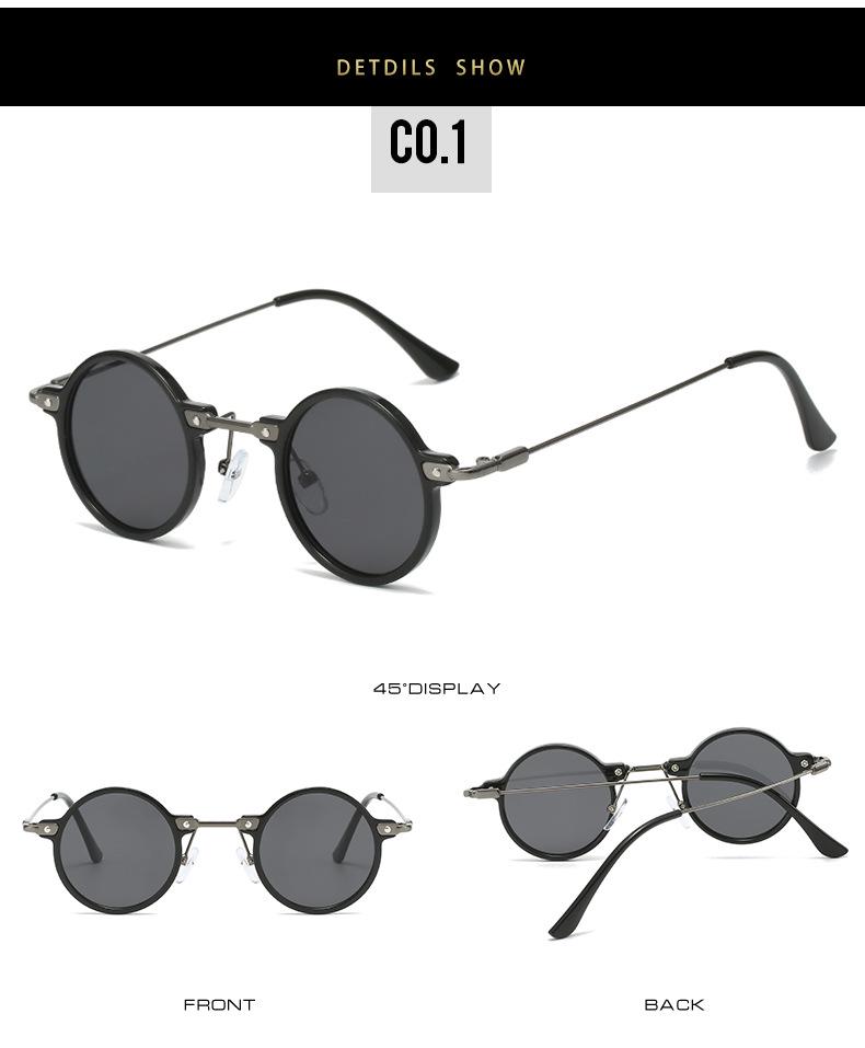 Европейские и американские ретро стимпанк круглые хип-хоп солнцезащитные очки - стиль интернет-знаменитости