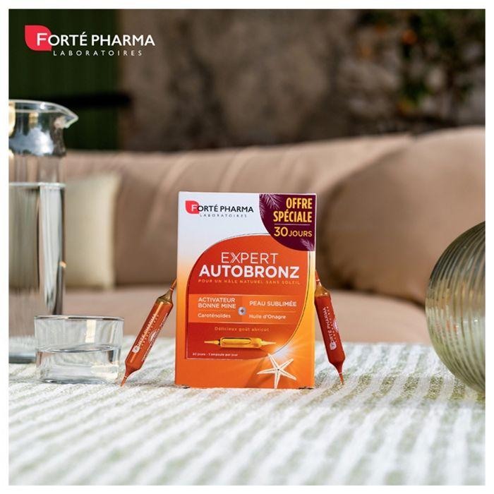 Forté pharma expert autobronzant cure 1 mois 30 ampoules
