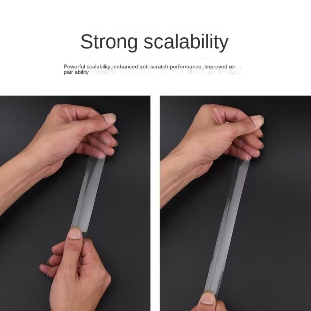 Self Adhesive Racket Head Protector Tape Transparent Racket Head Stickers Sport Equipment