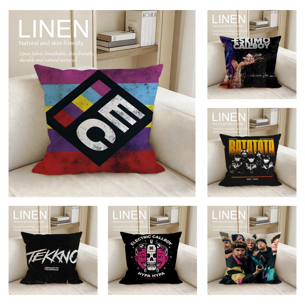 Music Electric Callboy Cushion Cover Pillowcase Set Pcs x x Breathable Washable Sofa Cushion Cover
