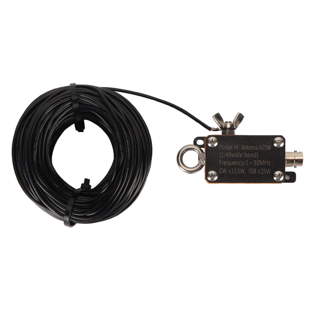 Portable HF End Fed Antenna 1‑30MHZ FE8 CW SSB 1:49 Balun Short Wave Pocket End Fed Radio Antenna Or Outdoor