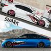 Personalized Shark Mouth Car Stickers Decals Shark Body Stickers Side Door Stickers To Block Scratches Creative Car Decoration Stickers