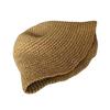 Summer Hat Versatile Solid Color Short Basin Knitted Straw Hat Fashion