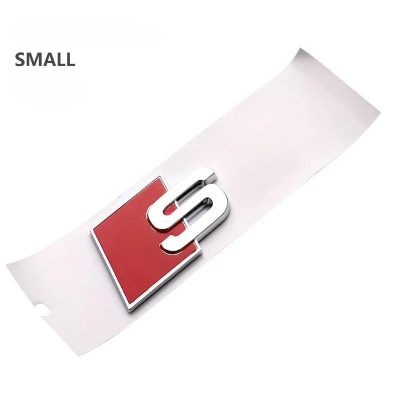 QR5 for M5 Sline S3 S4 S5 S6 S7 S8 R8 Small Big ABS Car Stickers Rear Trunk Badge Emblem Whole Body Decal Refitting Decoration