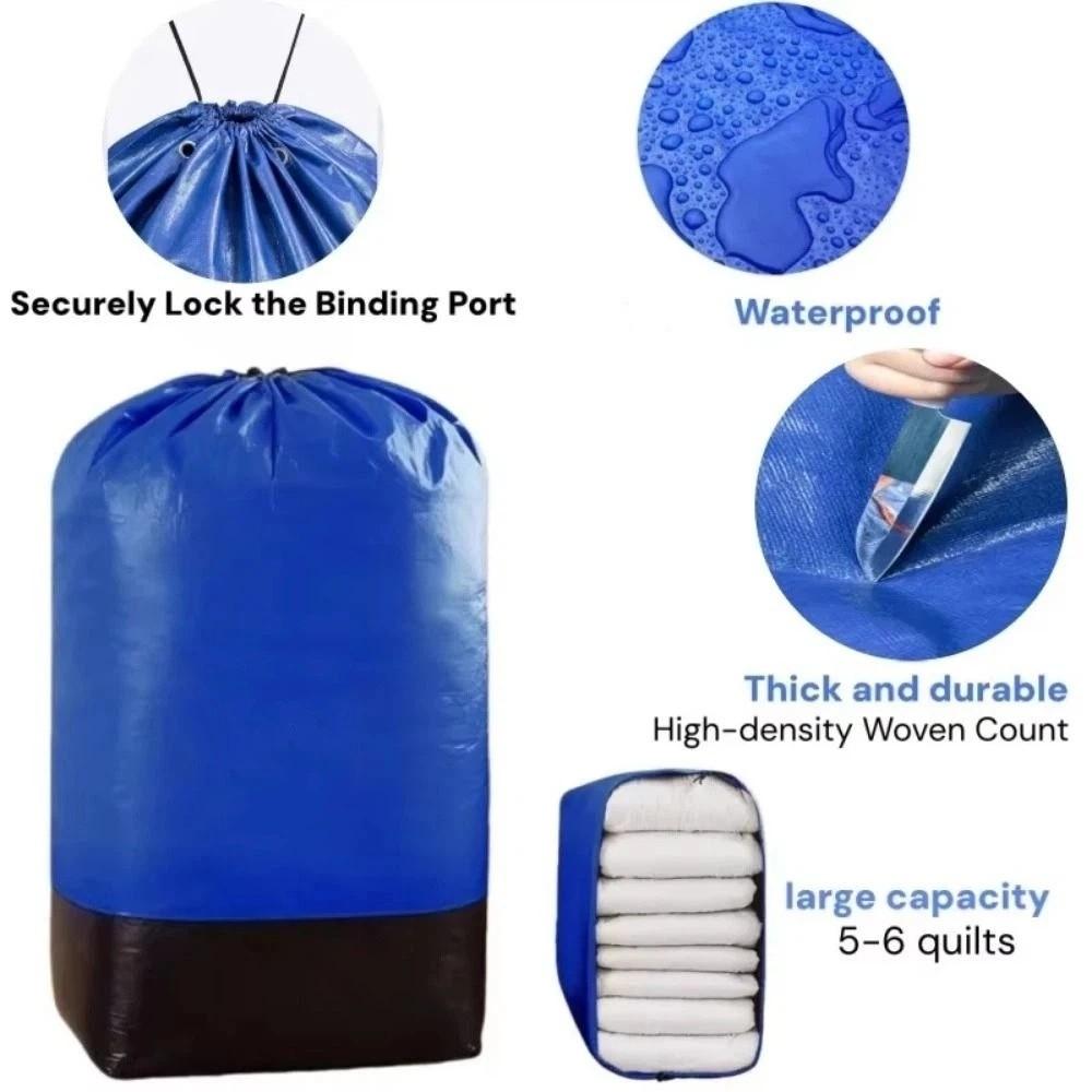 Waterproof Logistics Transfer Bag 110/120cm Home Packaging Bag Logistics Woven Bag Home Organizer