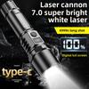 With Digital Display Super Bright Outdoor Long-distance Shooting Long Battery Life Zoom Light Flashlight