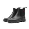 Women's Short Tube Anti Slip Rain Shoes, Lightweight Waterproof Water Shoes, Fashionable Chelsea Rain Boots, PVC One-time Moldin