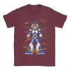 Футболки Megaman X Полная броня Мужская мода 100% хлопок Футболка с круглым вырезом и коротким рукавом Одежда больших размеров