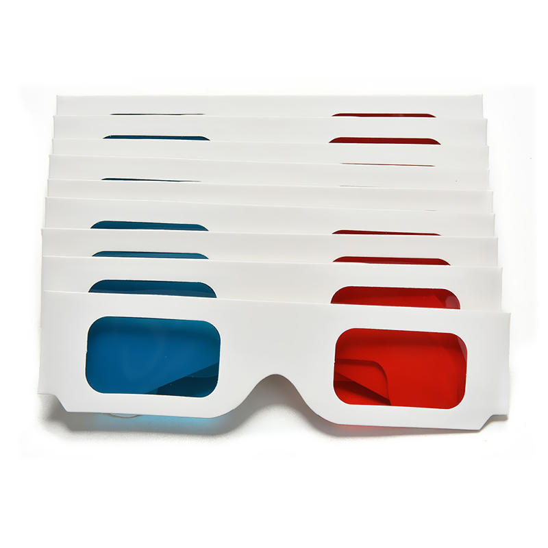 Red Blue 3D Glasses Cardboard Paper Glasses For Dimensional Anaglyph TV Movie DVD Game Various Viewing Demand 3D Movie Glasses