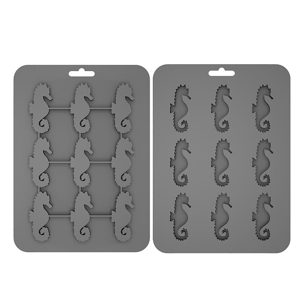 Animals Ice- Mold - Ocean Animals Turtle,Dolphins,Penguins,Silicone Mold For Baking Muffin Cake, Chocolate,Candy, Soap