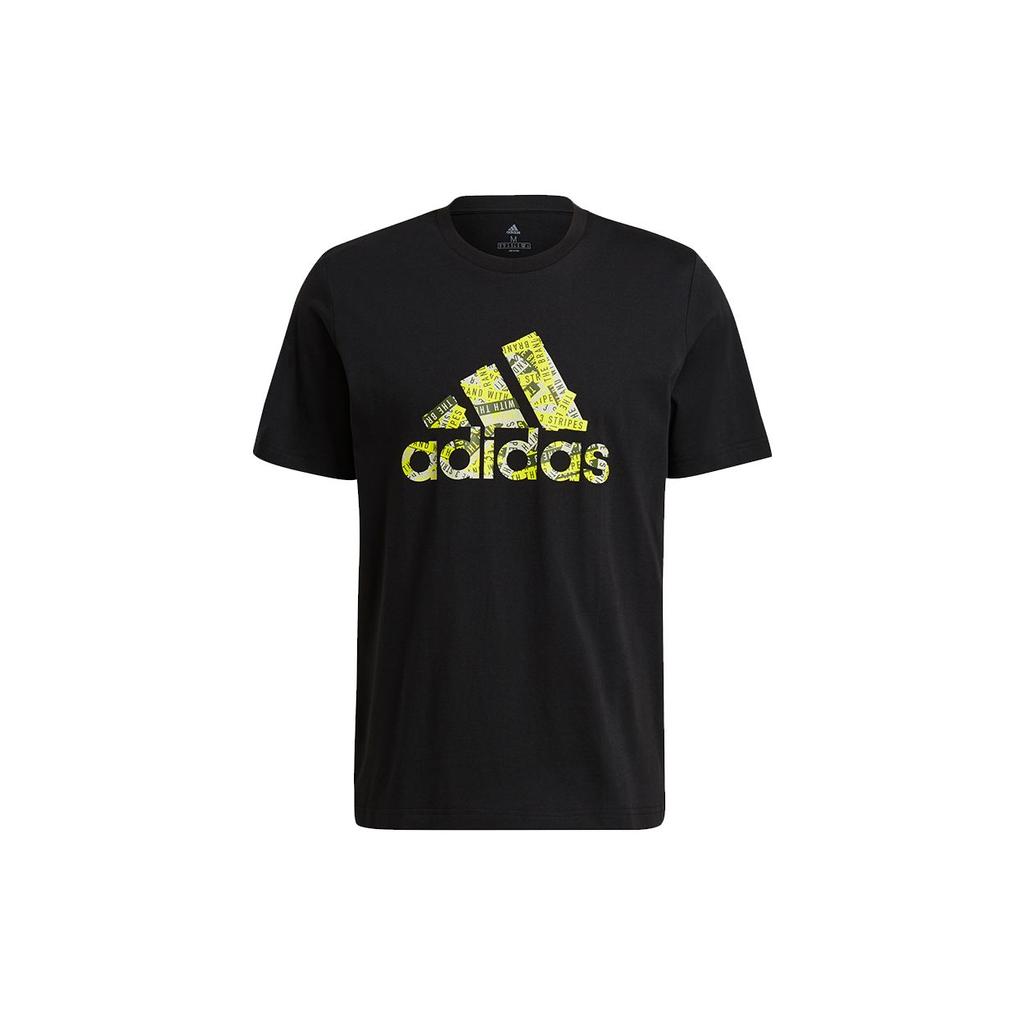 Adidas Essential Trefoil Round Neck Sports T-Shirt Men Tops Black GL3699