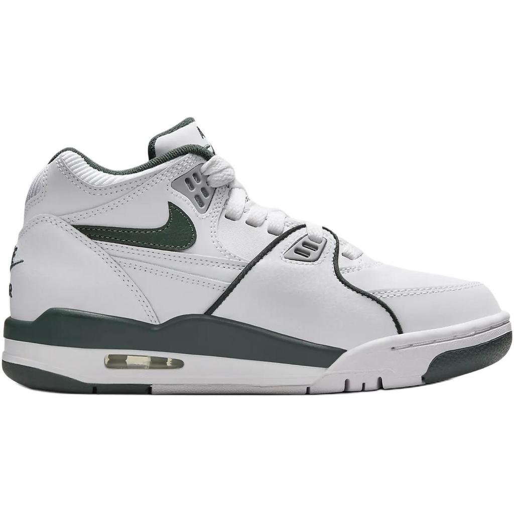Nike Air Flight 89 Abrasion Resistant High Top Children's Basketball Shoes White Green Sneakers HF0406-104