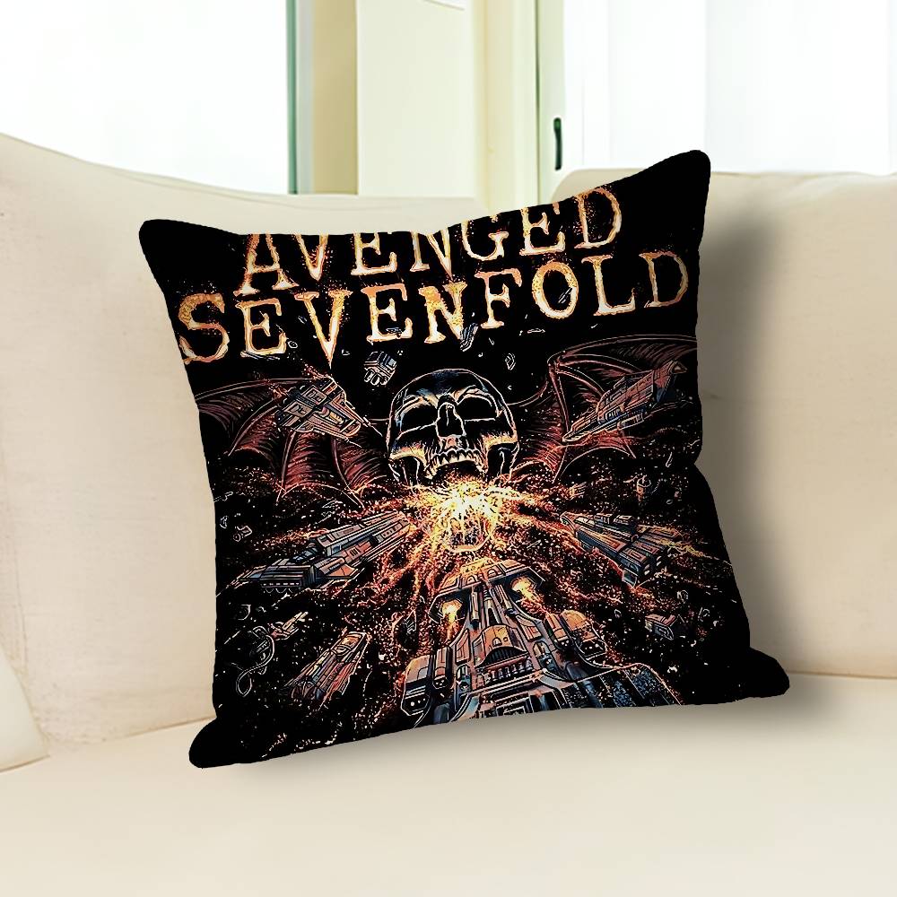A-Avenged S-Sevenfolds Наволочки для подушек с изображением группы для спальни, гостиной, дивана, домашнего декора, полиэстеровая наволочка на подушку на молнии