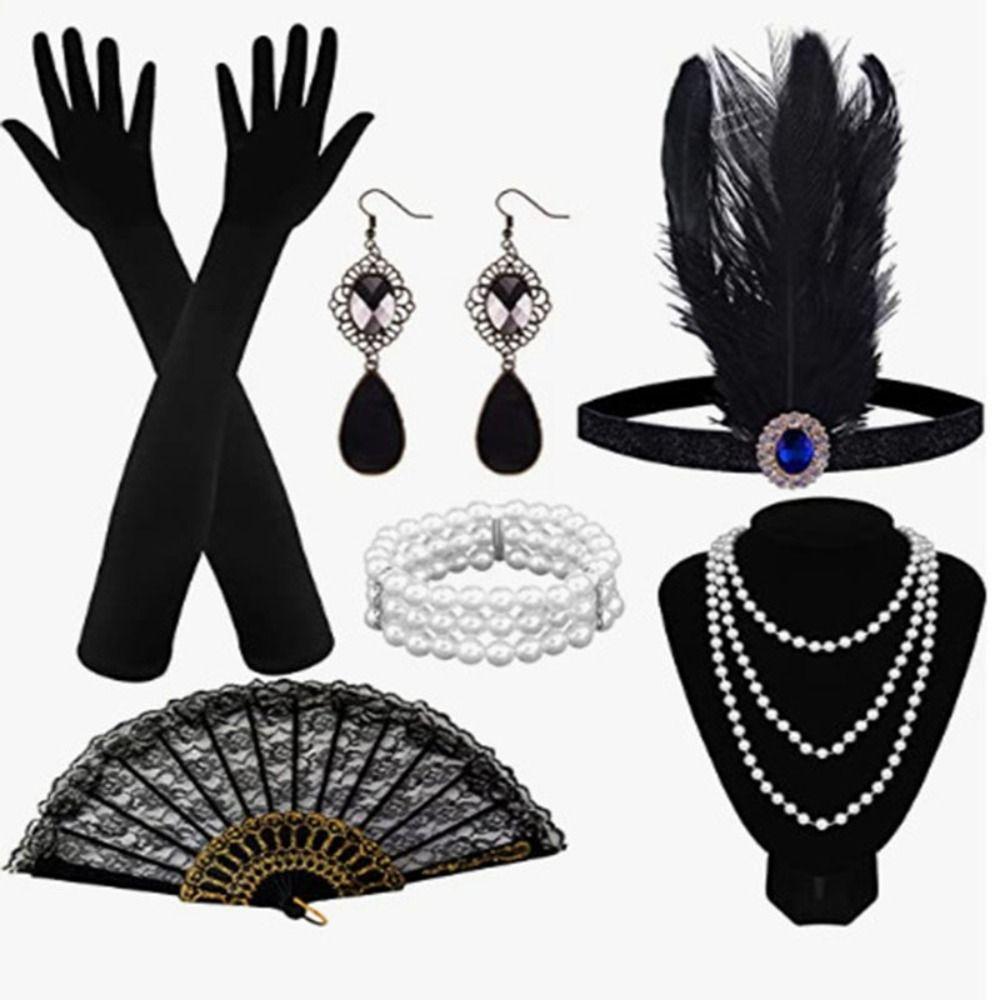 1920s Feather Headpiece Cosplay Hair Band Vintage Hair Accessories