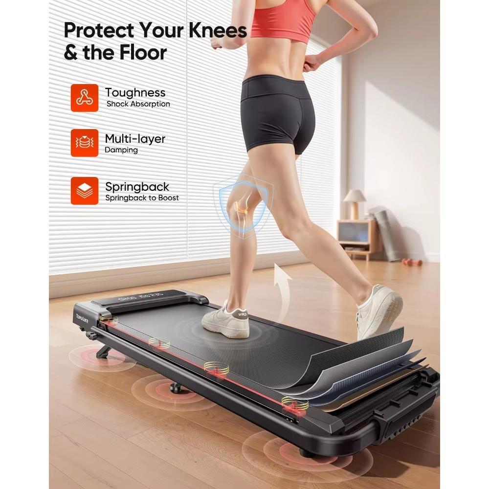 2026 Treadmill TP4 4in1 Faltbares Laufband, 12km/h, 9% Neigung, 2,5 PS Motor, Fernbedienung & LED Display, Platzsparend for Home & Office