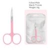 1 Pc Eyebrow Trimming Scissors Stainless Steel Small Nail Tools Manicure Facial Nose Hair Scissors Women Makeup Beauty Tool