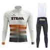 Quick-Dry Compression Cycling Jersey Set Long Sleeve Unisex Bike Riding Outfit Road Mountain Trail