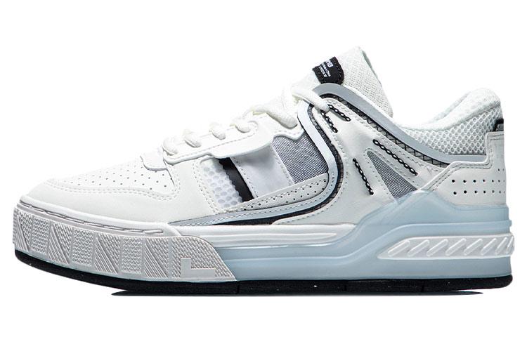 Li Ning Morning Glow Morning Glow Coverage Slip Resistant And Abrasion Resistant Low top Skateboard Shoes Women's AGCR192-1