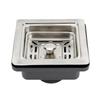 Basket Stopper Cover Kitchen Sink Square Drainer Sink Basin Plug Clack Plug Kit Basin Waste Filter