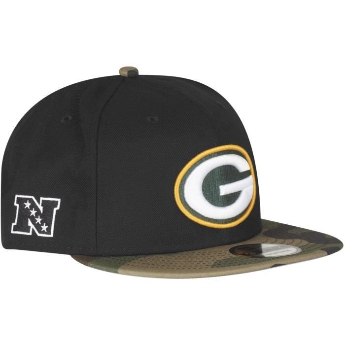 Casquette 9FIFTY - New Era - Green Bay Packers - Noir Camo - Taille Unique - Automne/Hiver