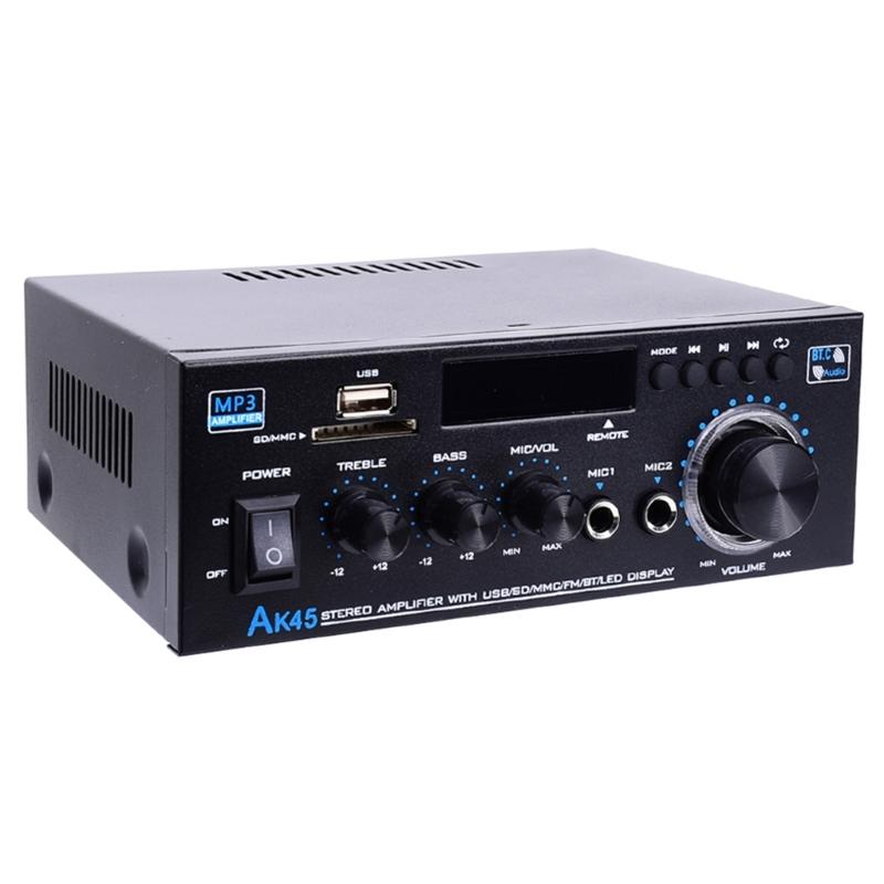 50-ваттные 2.0-канальные Hi-Fi усилители мощности с поддержкой Bluetooth 5.0, USB-воспроизведением и входами для домашнего кинотеатра