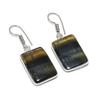 Tiger Eye Handmade 925 Sterling Silver Jewelry Earring 1.58" G3k02