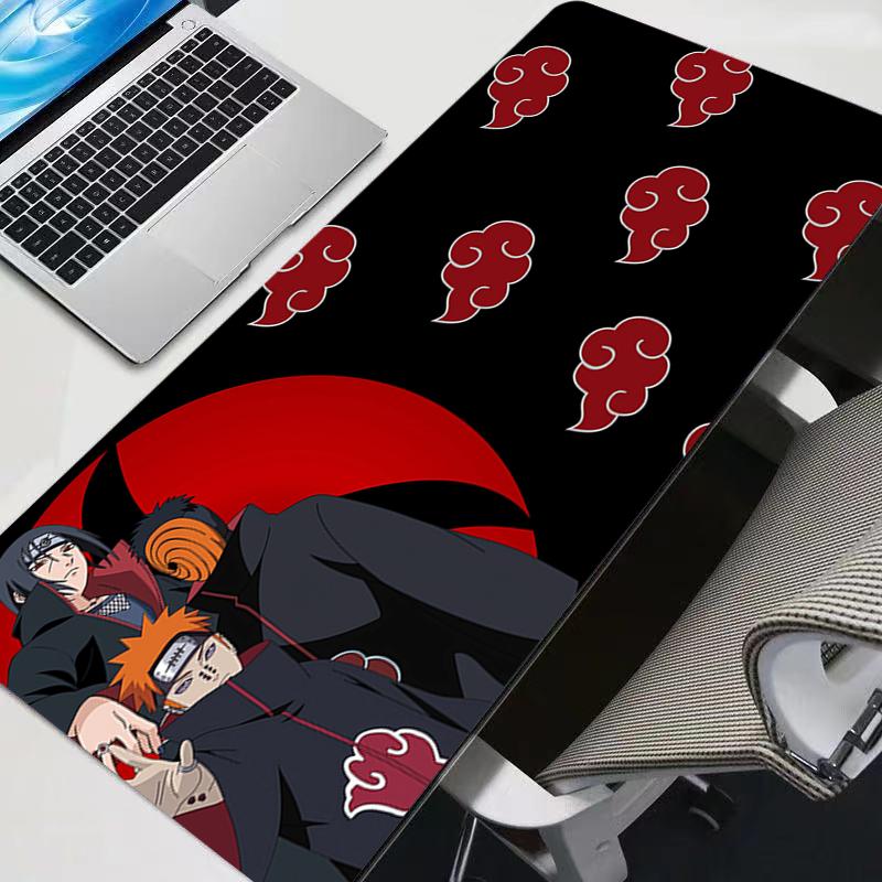 N-Naruto Mouse Pad Anime Gaming Accessories Varmilo Keyboard Desk Mat Gabinete Gamer Carpet Mousepad Mouse Mats