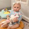 Lifelike Reborn Baby Doll - 48cm Realistic Preemie Newborn Girl with Open Eyes - Perfect Gift for Kids Age 3+
