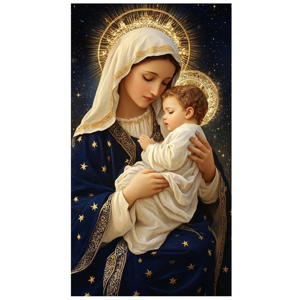 Diamond Painting Kit Religion Art Virgin Mary Diamond Embroidery Handmade Mosaic Home Decoration Adult Gifts