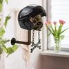 Подставка для шлема в форме черепа Настенный держатель для мотоциклетного шлема Настенная вешалка для одежды