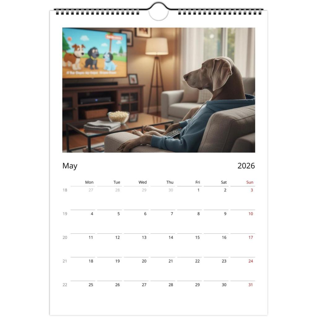 2026 Wall Calendar, Fun Themed Calendar, Fun Chat Gift, Perfect Choice For Home Use.
