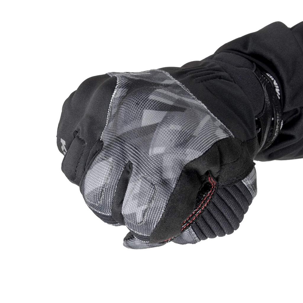 KOMINE Protective Winter Gloves for Motorcycles Black Marble L 1136 For and Spring Waterproof Cold Protection Stretch Material GK-818 Fall, Winter,
