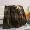 1Pc God Print Flannel Blanket, High quality Comfortable for All Seasons, Home Decor, Warmth and Comfort, Perfect for Christmas Gifts
