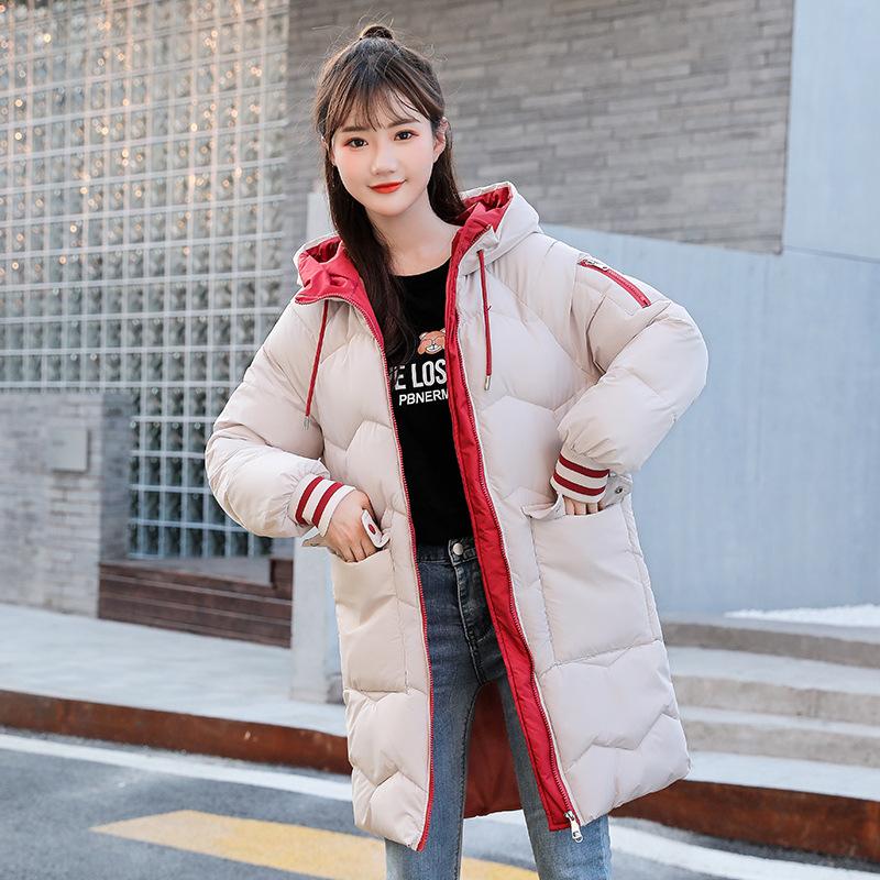 Winter Ladies Cotton Jacket Women's Medium Long Loose Jacket