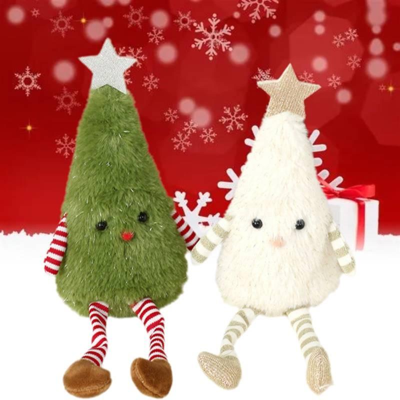 Adorable Plush Christmas Tree Doll Decoration For Home And Party Festive Decor