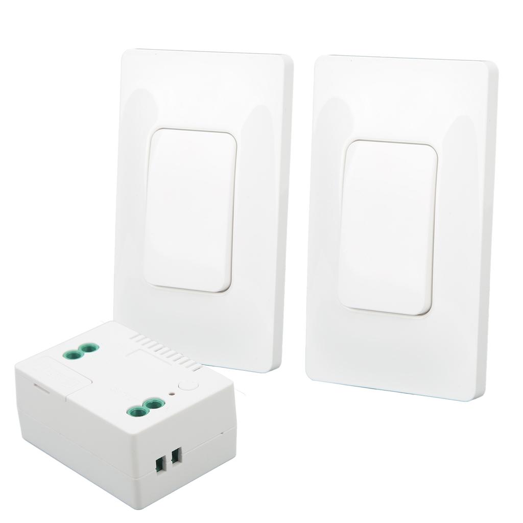 Беспроводной комплект выключателя света с автономным питанием, водонепроницаемый настенный выключатель 433 МГц с приемником для дома