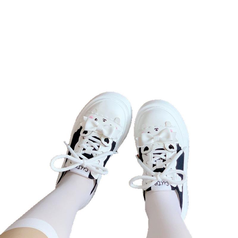 Повседневные милые мягкие и универсальные парусиновые туфли, оригинальные туфли лолиты от Porterby College для женщин