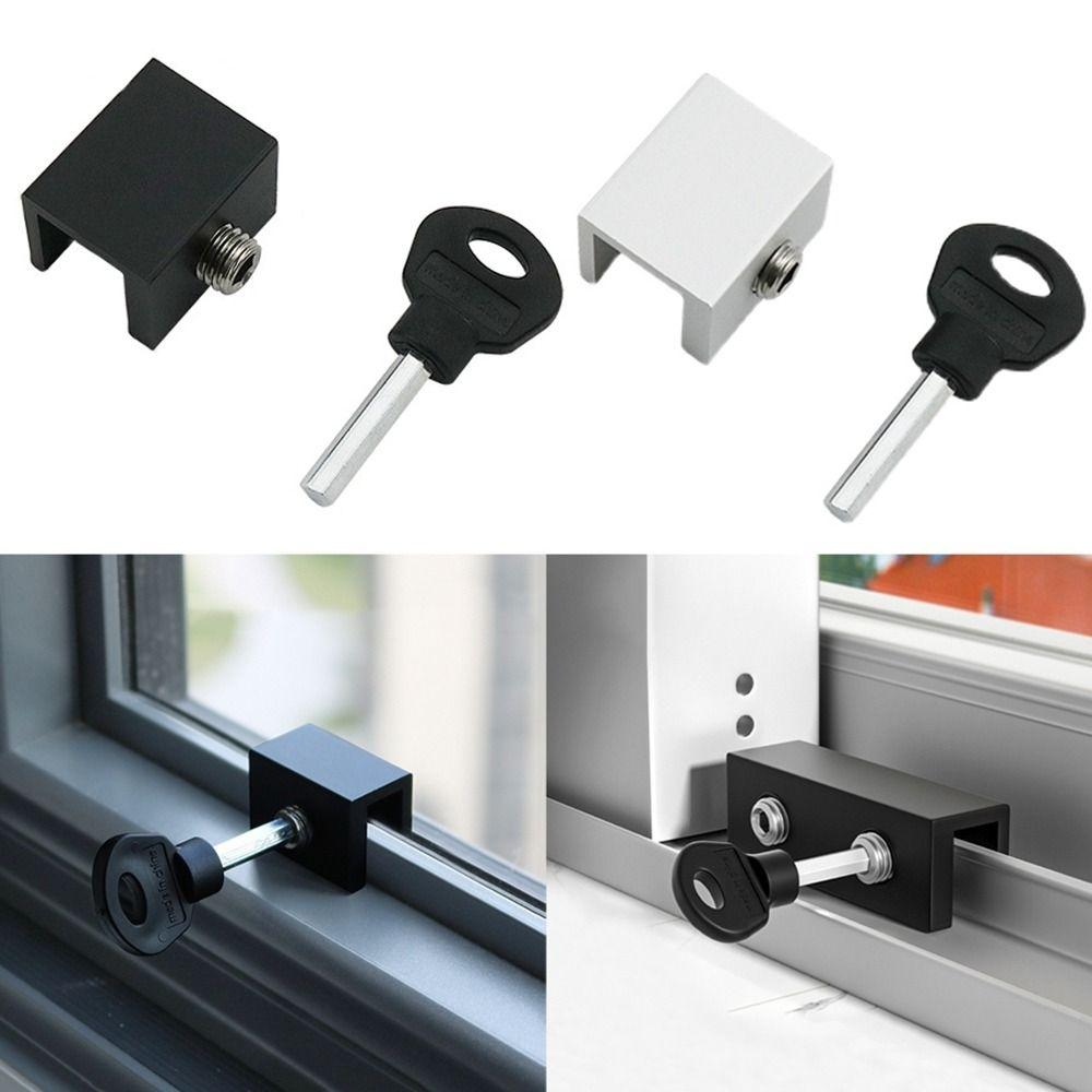 With Key Window Locks Sliding Security Sliding Door Clips New Window Lock Stopper  Window