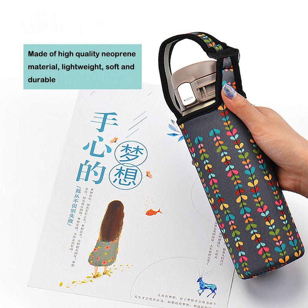 Portable Water Bottle Cover With Straps Cup Sleeve Drinkware Accessories Vacuum Cup Sleeve  Camping