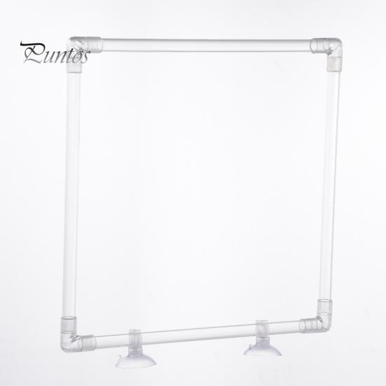 Fish Feeding Ring Aquarium Floating Food Feeder Square Ring with Suction Cup Fish Tank Accessories for Guppy Betta Goldfish