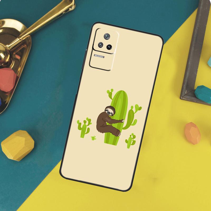 Cacti Sloths Case For Xiaomi 13 14 15 Ultra 11T 12T 13T 14T Pro POCO X7 Pro X3 X5 X6 F5 F6 M6 Pro Funda