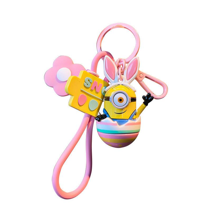 Adorable Minion Cartoon Car Keychain Backpack Charm Cute Gift Wholesale